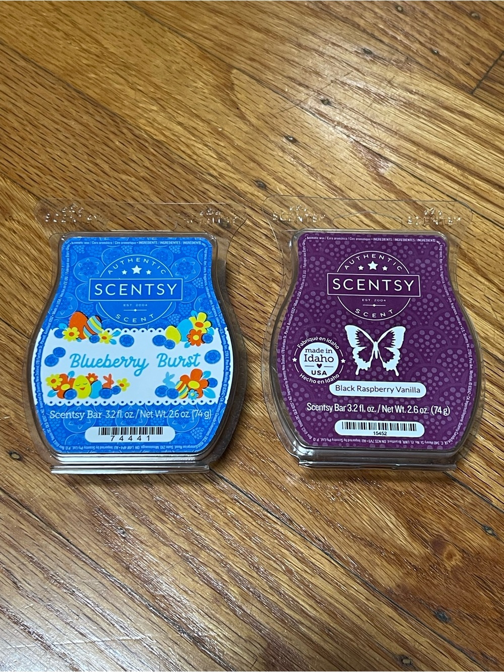 Scentsy Blueberry Burst & Black Raspberry Vanilla Wax Bars